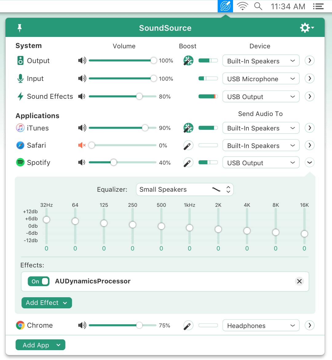 アプリごとの音量調整と出力デバイス選択が可能になった Soundsource 4 Apple Linkage