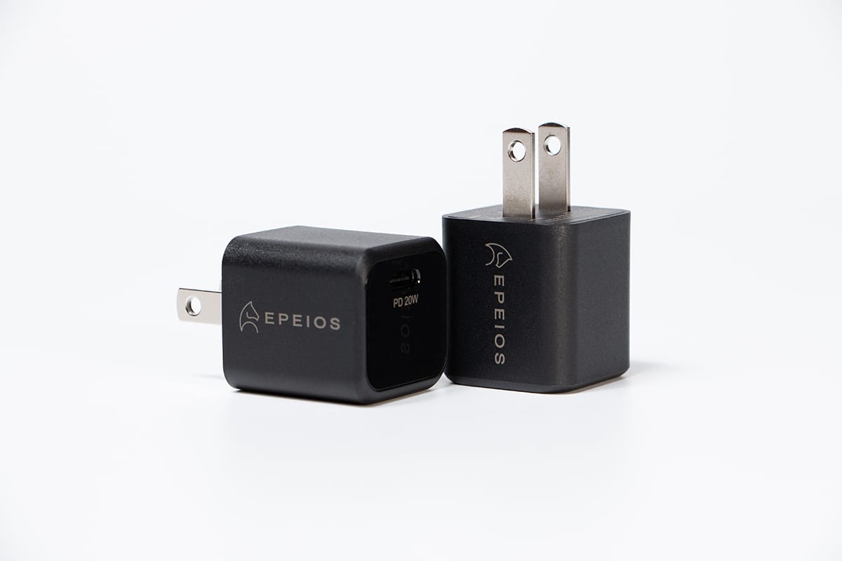 Epeios、20W USB-C充電器2個セットのブラック発売　7月3日（土）まで30%オフ