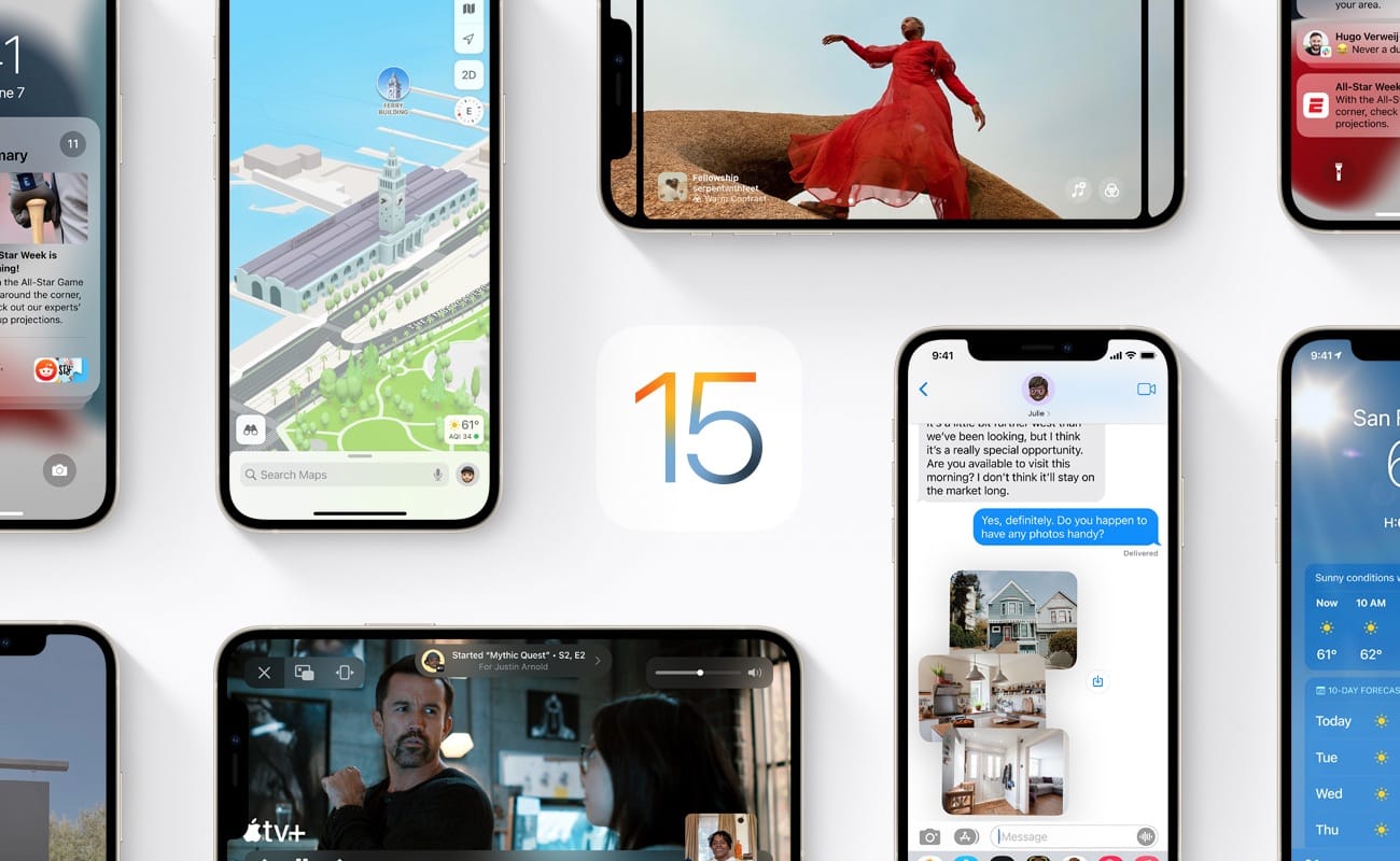 「iOS 15」「iPadOS 15」「watchOS 8」「tvOS 15」のパブリックベータ公開