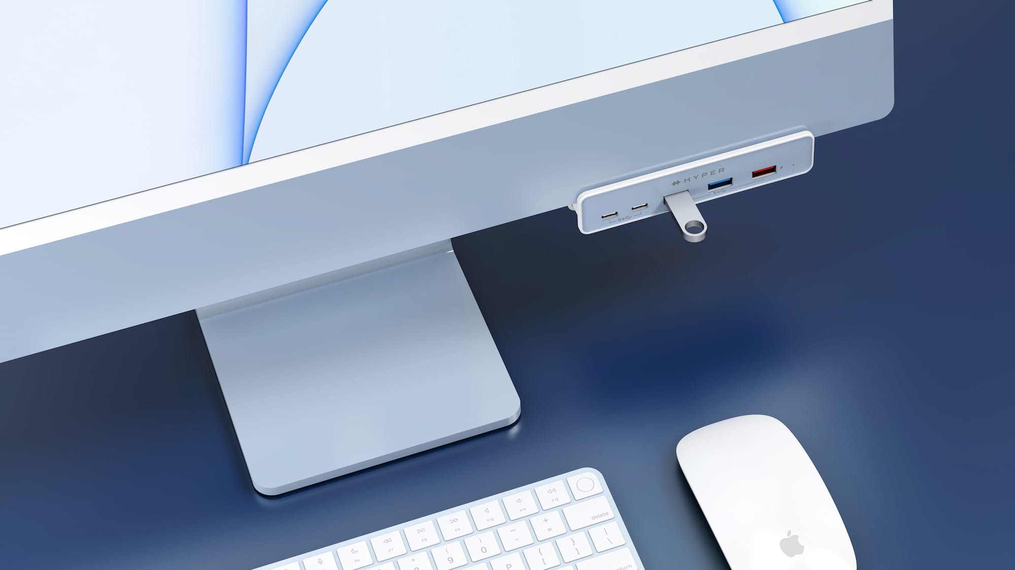 HYPER、24インチiMac用クランプ式USB-Cハブを発売
