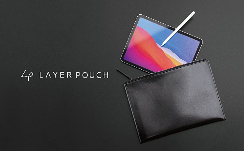 asobozeのiPad用ポーチ「Layer Pouch」に本革タイプ登場