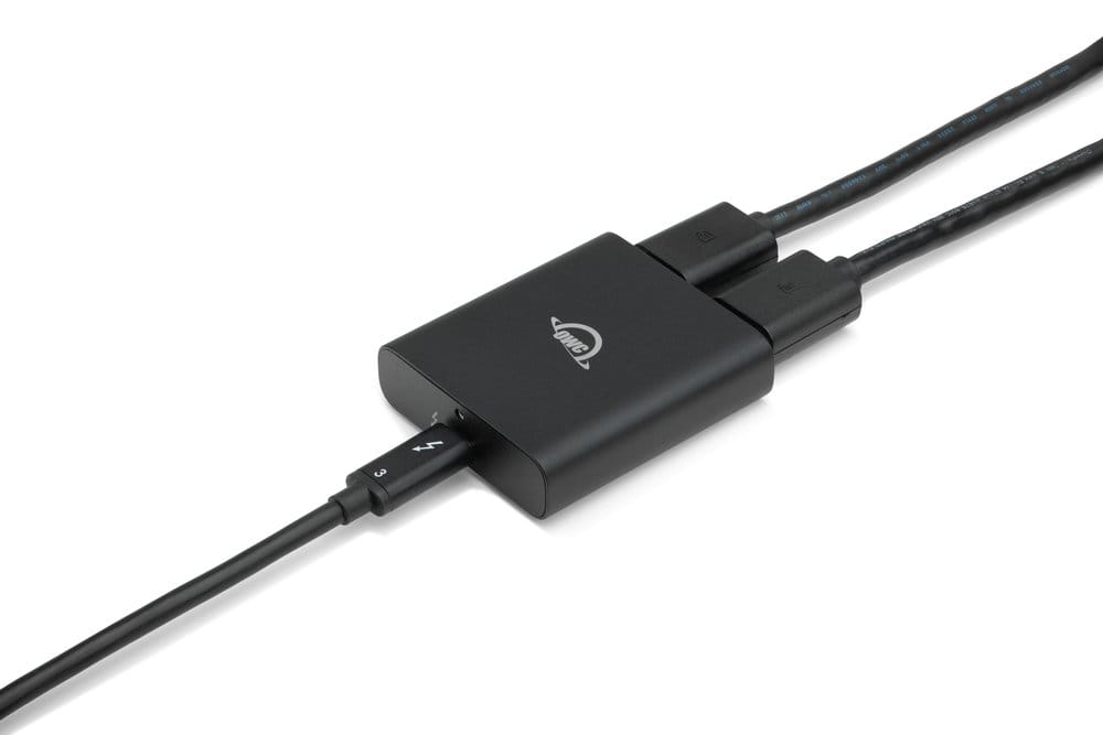 OWC、Thunderbolt 3対応デュアルDisplayPortアダプタ発売