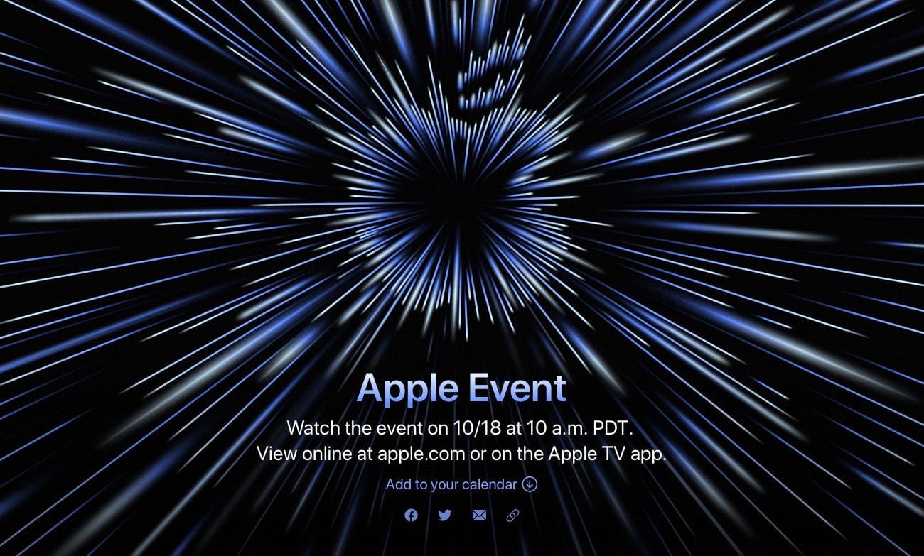 Apple、日本時間10月19日（火）午前2時より「Apple Event」開催