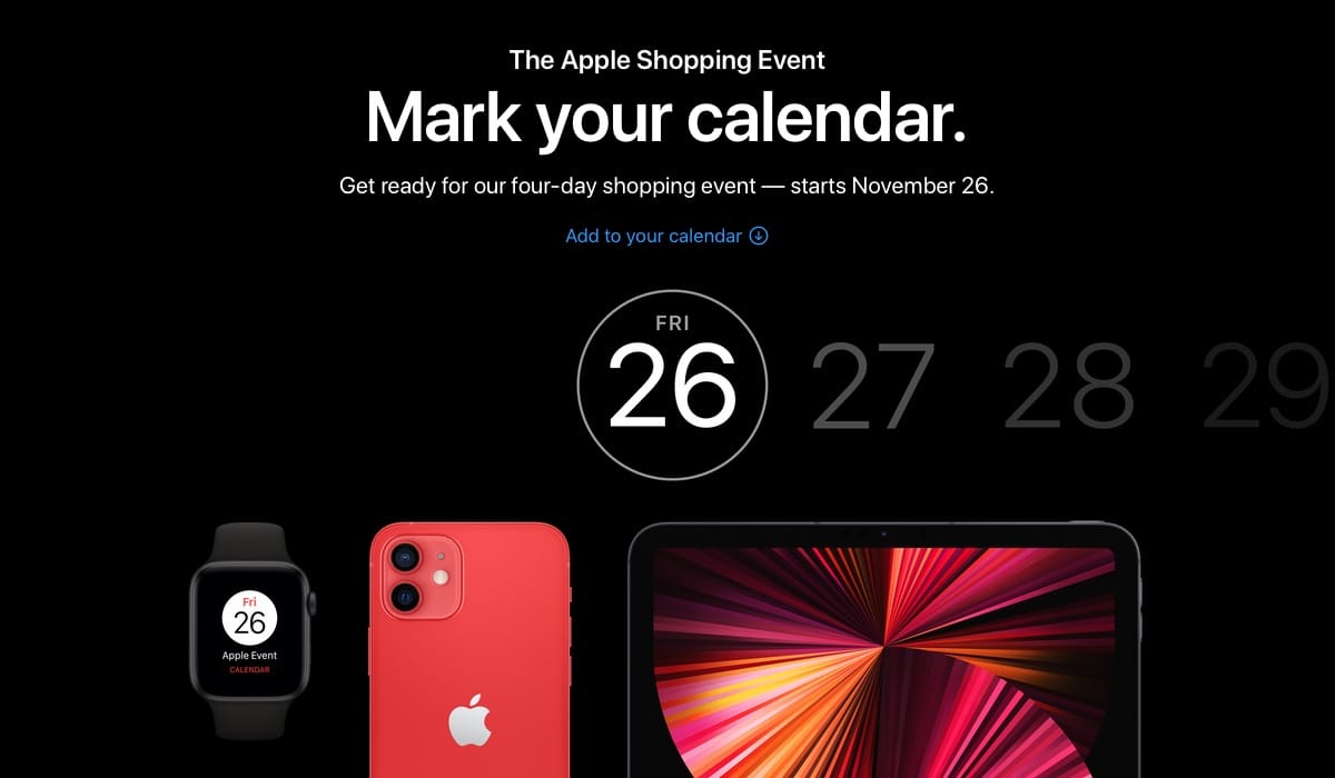 Apple、ブラックフライデー＆サイバーマンデーのショッピングイベント開催