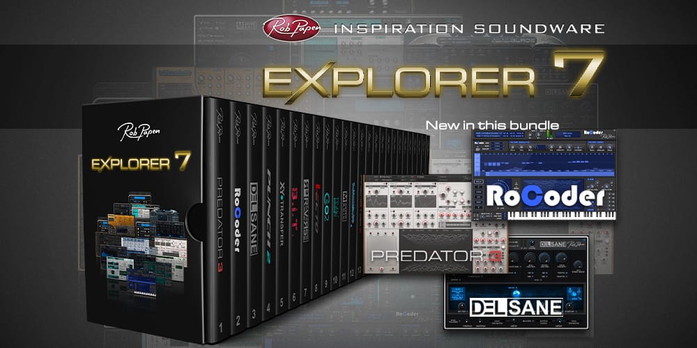 Rob Papen、「Predator 3」「RoCoder」「eXplorer 7」をリリース