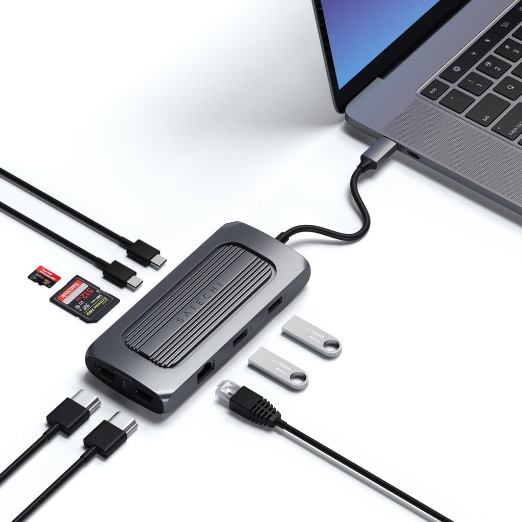 Satechi、デュアルHDMI搭載の10-in-1 USB-Cハブを日本で発売