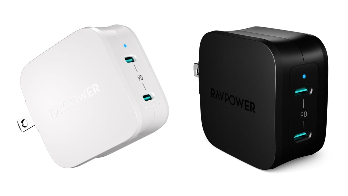 RAVPower、40W 2ポートUSB-C充電器を発売