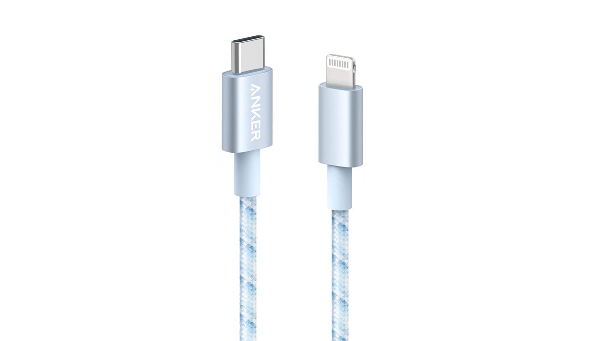 Anker、高耐久USB-C – Lightningケーブルの新色ブルーホワイト発売
