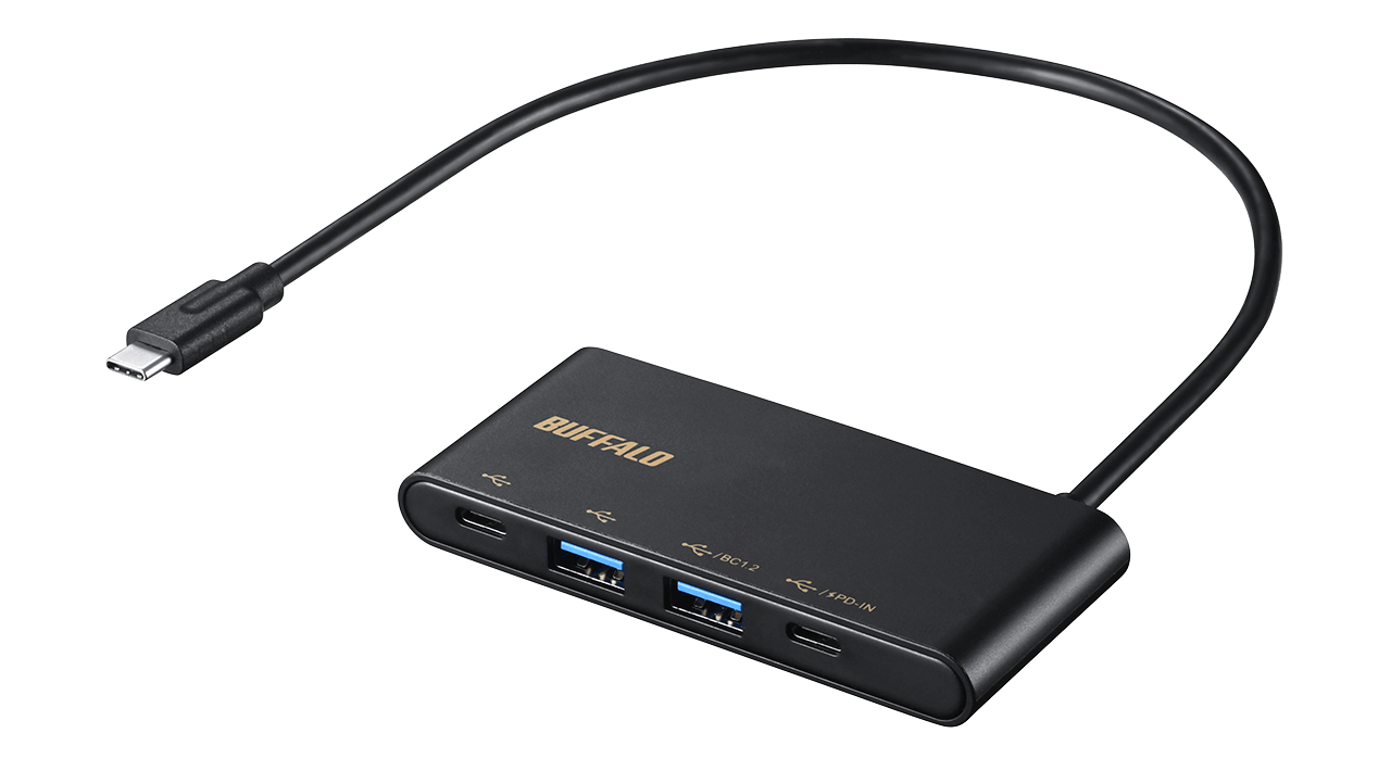 バッファロー、PD対応USB-Cハブを発売