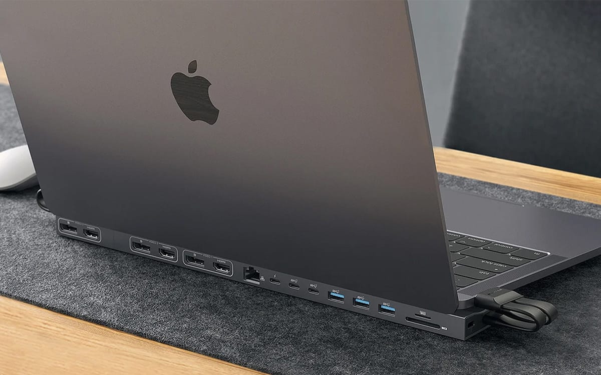 HYPERのMacBook Pro/Air向けトリプル4Kディスプレイドック、一般販売開始