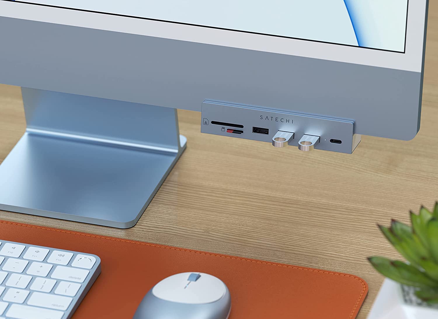 satechi、24インチiMac用クランプ式USB-Cハブの新色発売