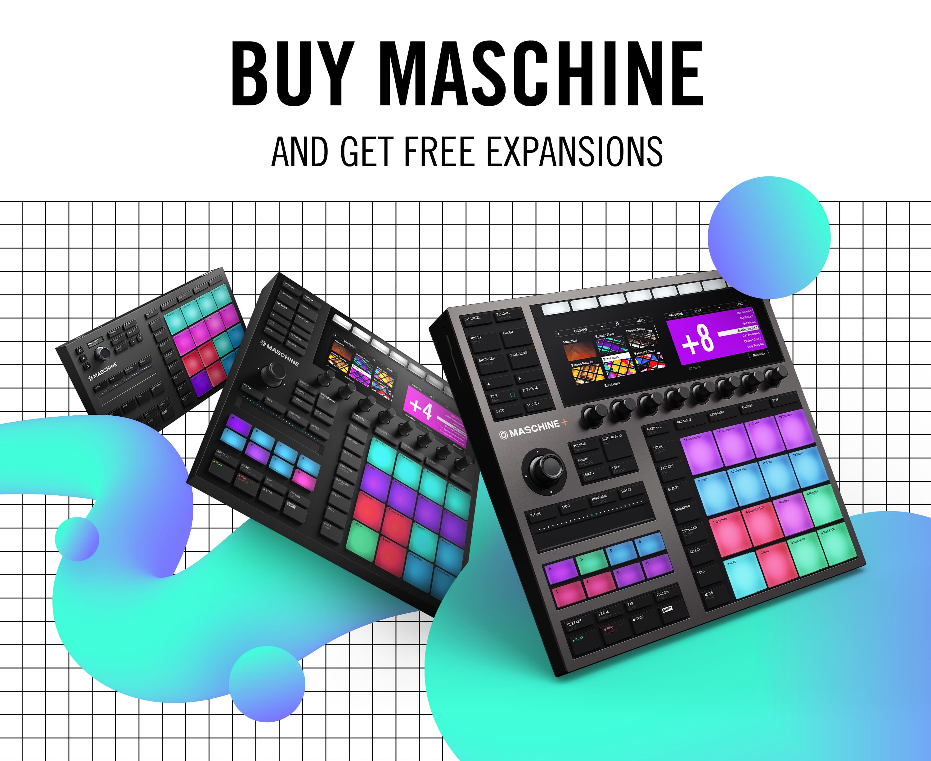 NI、「MASCHINE」ハードウェア購入者に「Expansions」を無償提供