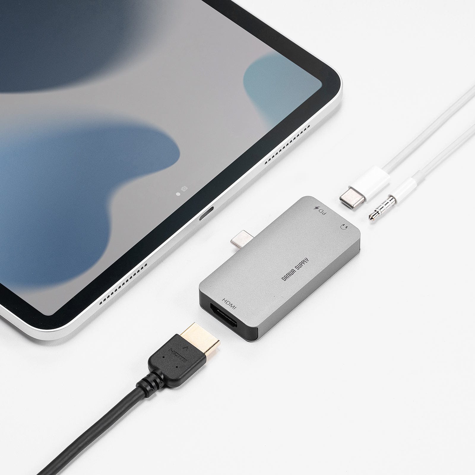 サンワサプライ、iPad Proなどで使えるケーブルレスのUSB-C – HDMI変換アダプタを発売