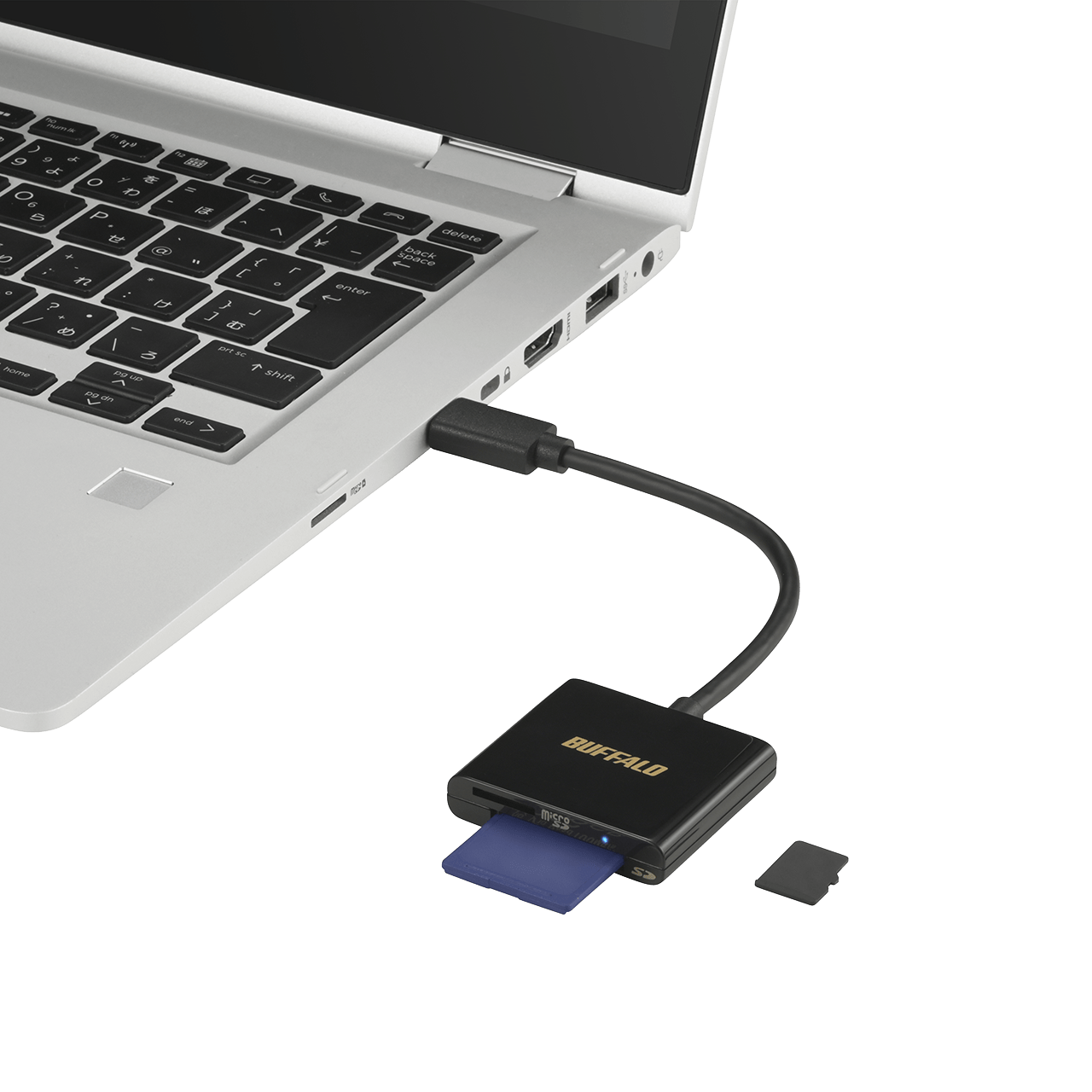 バッファロー、USB-C接続のSD/microSDカードリーダーを発売