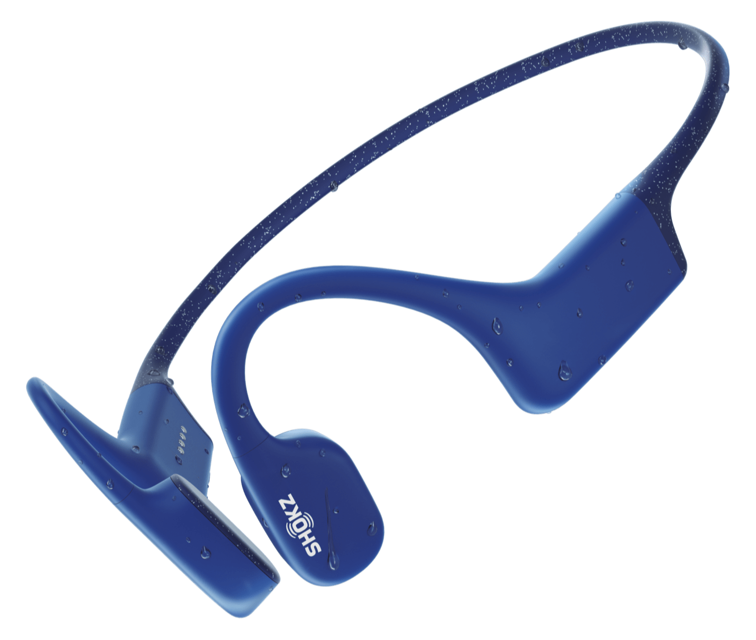 Shokz、水中で使用できる骨伝導イヤフォン「OpenSwim」の新色ブルーを発売