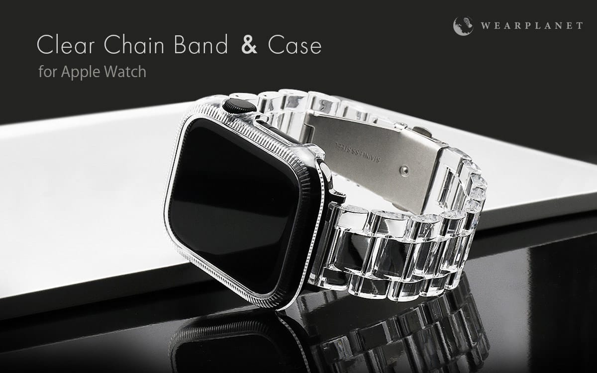 WEARPLANET、Apple Watch用クリアバンドを発売
