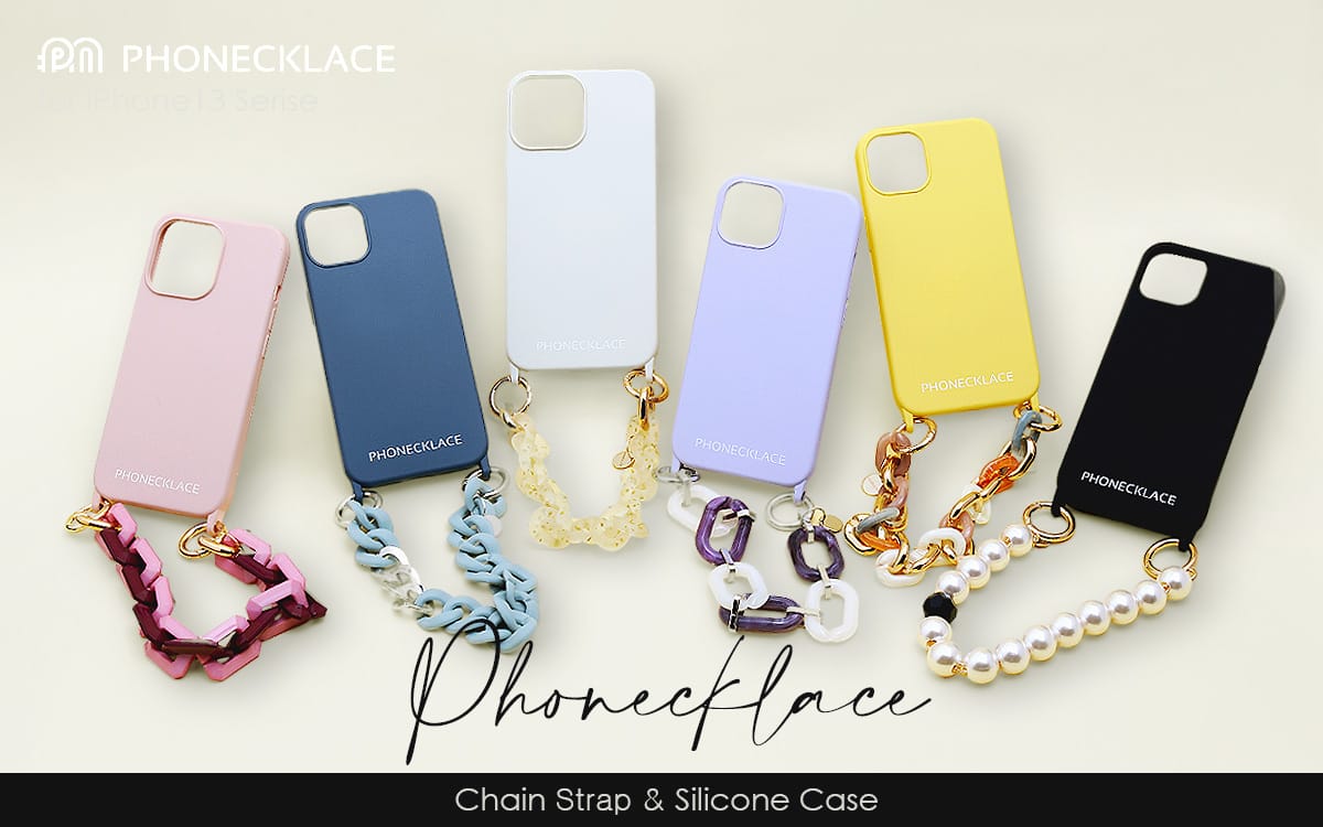 PHONECKLACE、ハンドストラップが付いたiPhone用ケースを発売