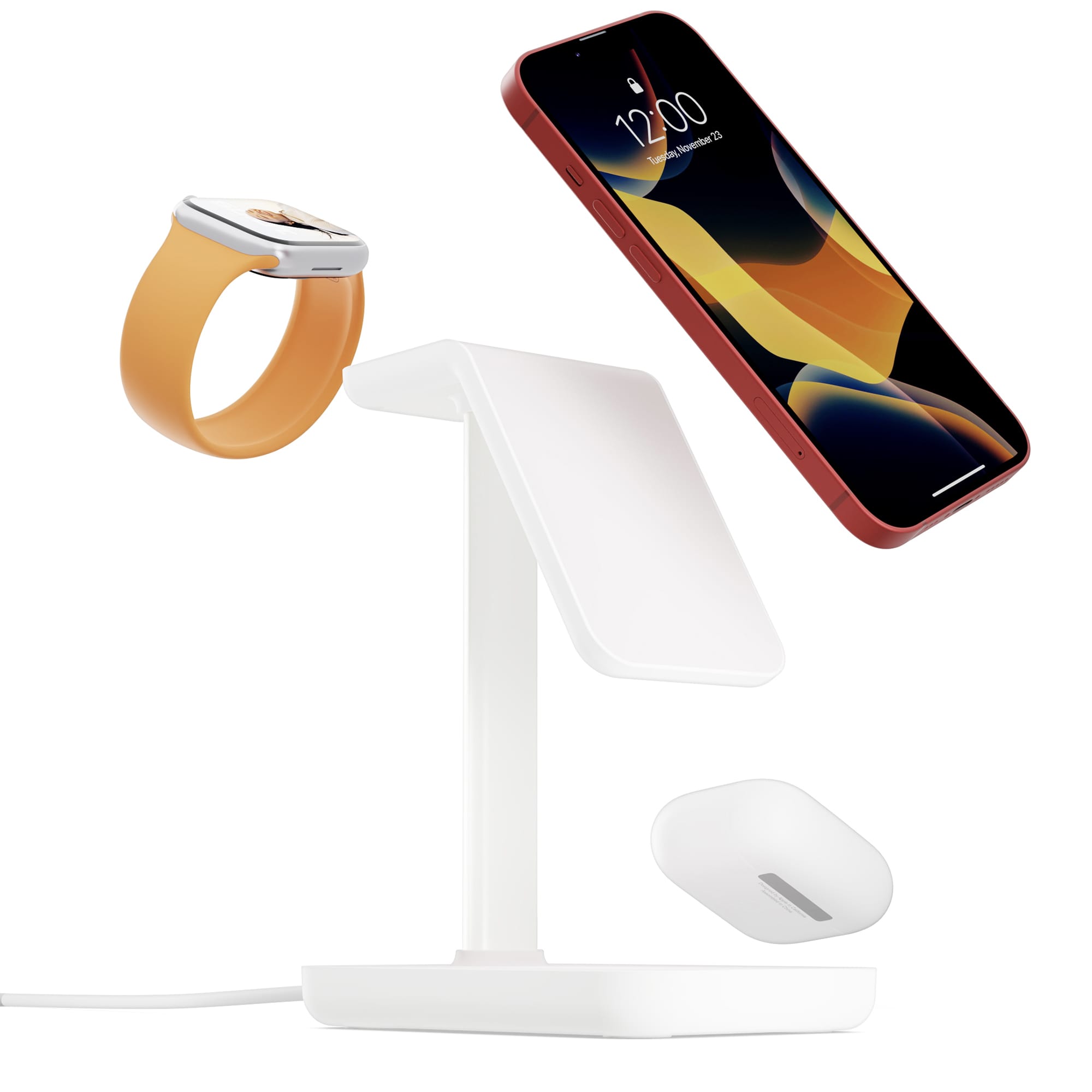Twelve SouthのiPhone/Apple Watch/AirPods対応3-in-1ワイヤレス充電スタンド発売