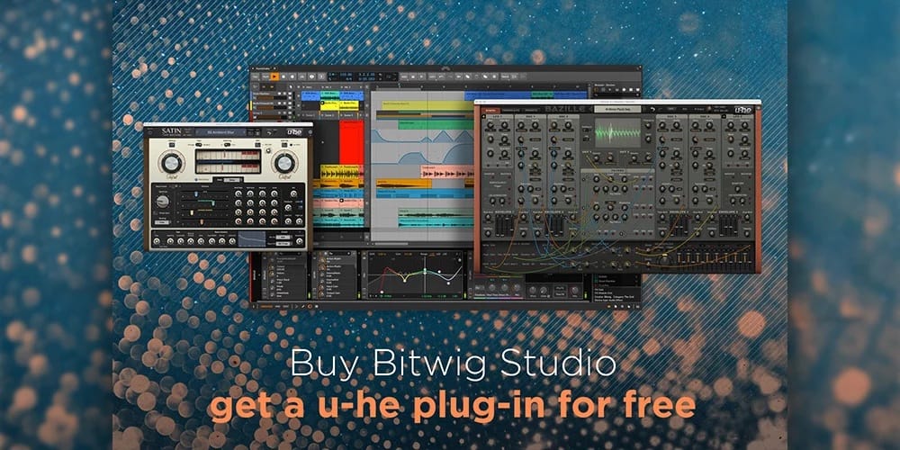 音楽制作ソフト「Bitwig Studio」購入者にu-heのプラグインプレゼント