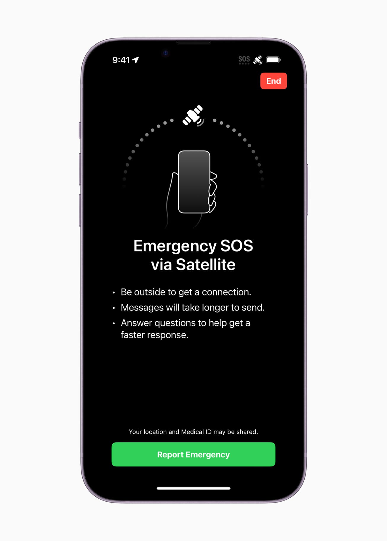 iPhone 14シリーズユーザ向け「衛星経由の緊急SOS」の無料期間が1年延長