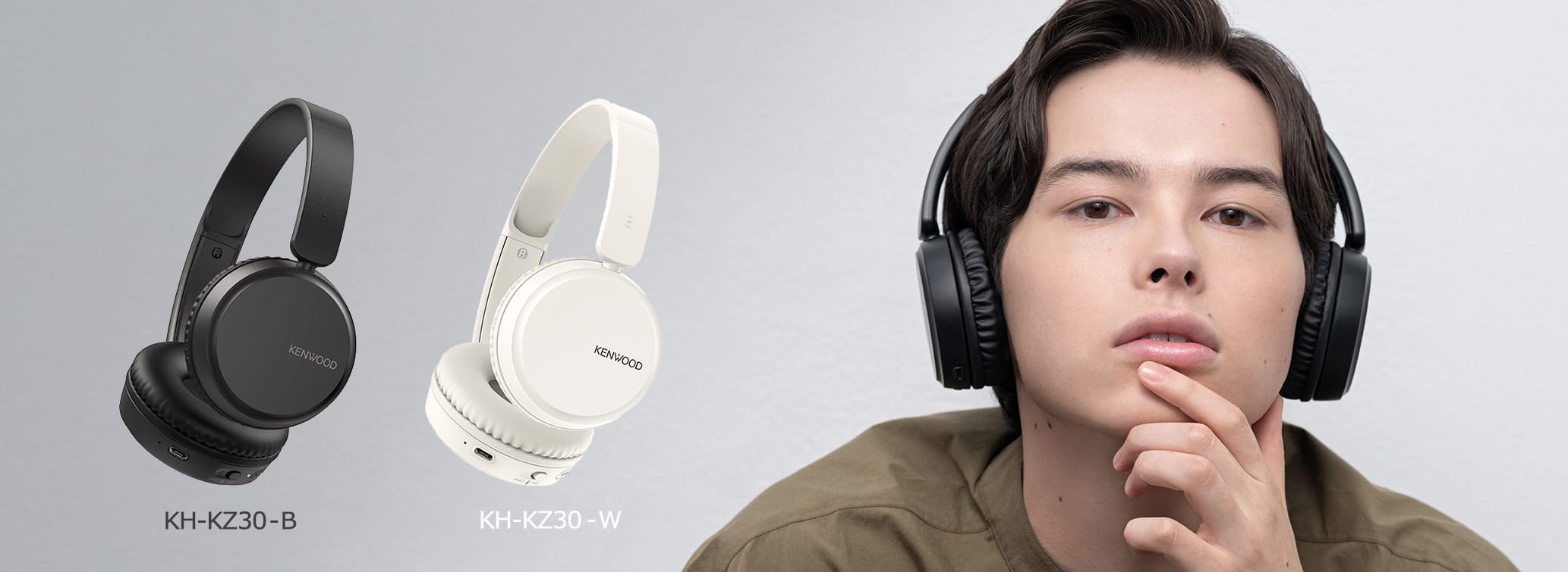 KENWOOD、マルチポイント対応＆マイクミュートスイッチ搭載のBluetoothヘッドフォン発売