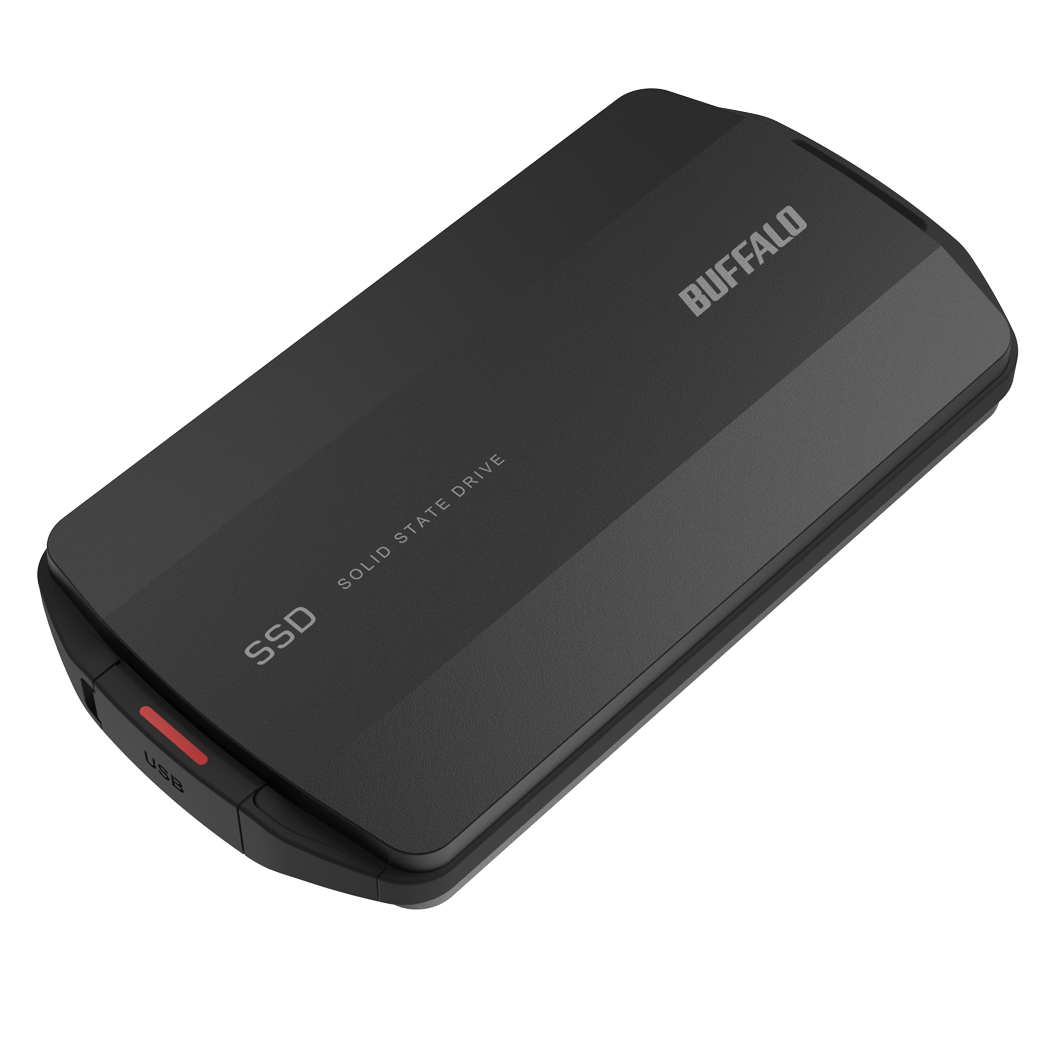 バッファロー、1,050MB/sのポータブルSSD発売