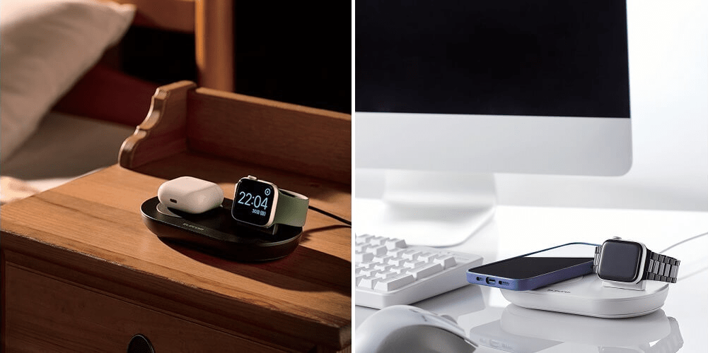 エレコム、iPhone/AirPodsとApple Watchに対応したワイヤレス充電ステーションを発売