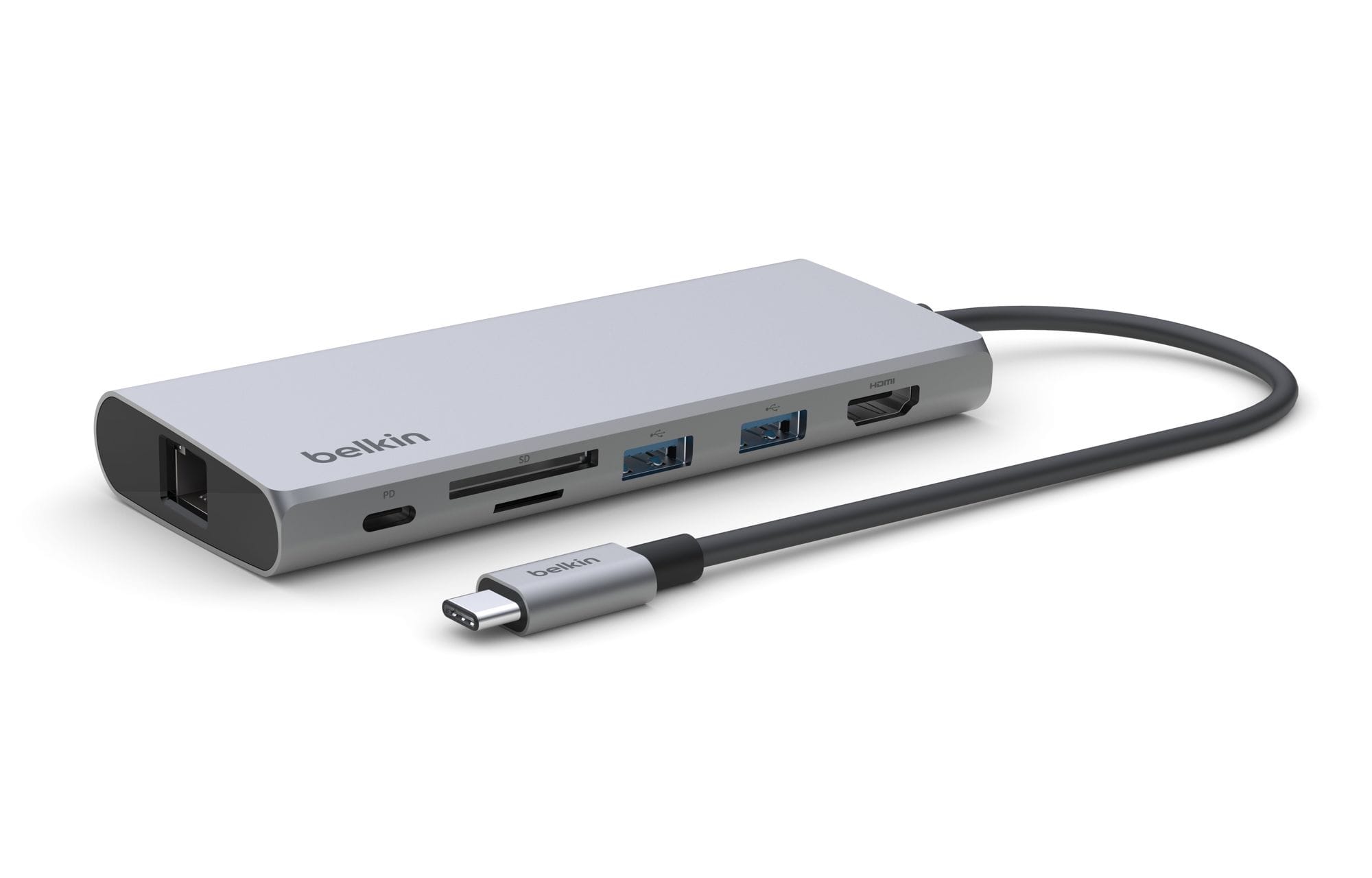 Belkin、2.5Gbps Ethernetなどを搭載した7-in-1 USB-Cハブを発売