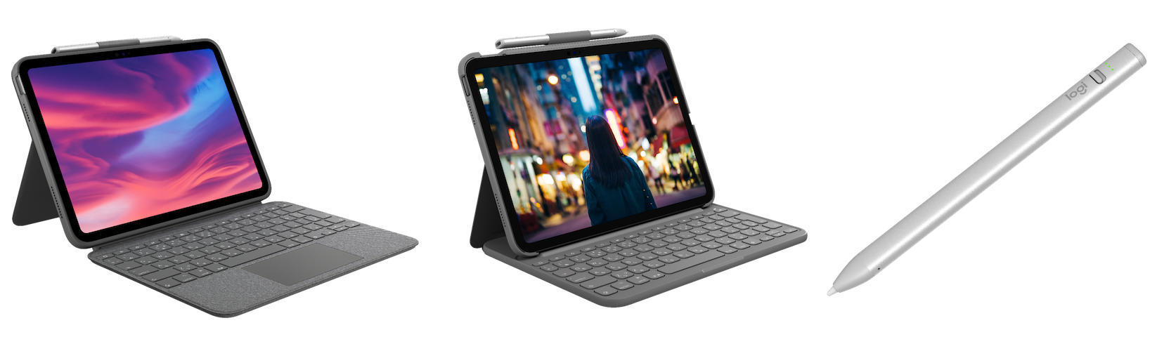 ロジクール、第10世代iPad対応のキーボードケース、オールインワンケース、USB-C対応のCrayonを発売