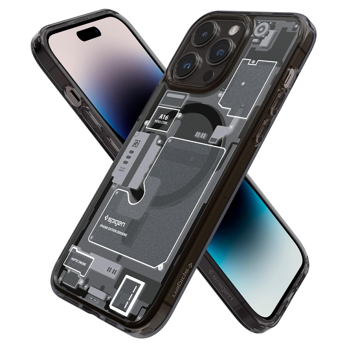Spigen、内部が透けて見えているようなiPhone 14 Pro/Max用ケースを発売
