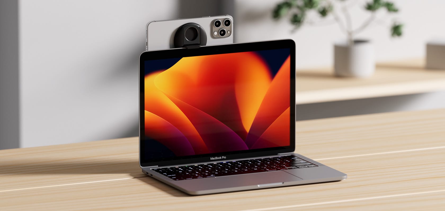 Belkin、macOS Venturaの連携カメラで使えるiPhoneマウントを発売
