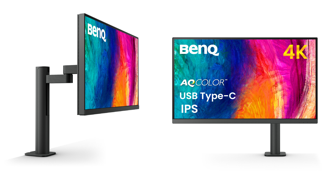 BenQ、モニターアーム付属のデザイナー向け27インチ＆31.5インチ4K UHDモニター発売