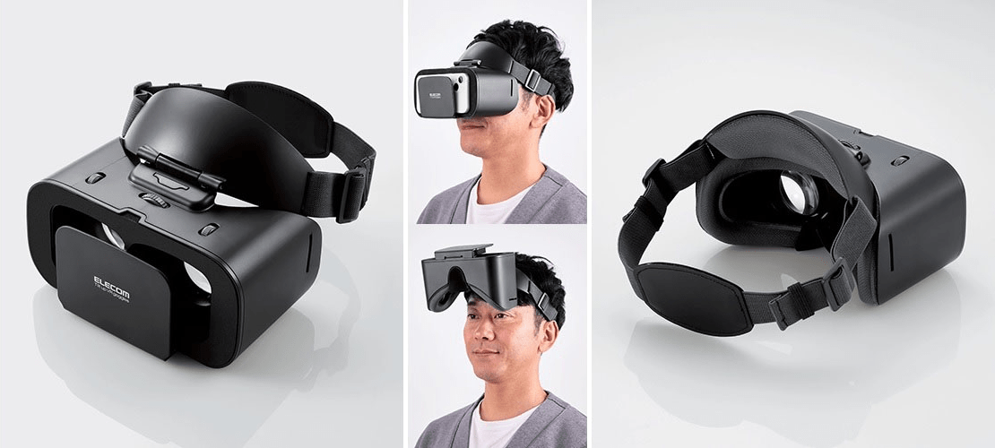 エレコム、跳ね上げ機構を採用したスマホ用VRゴーグルを発売