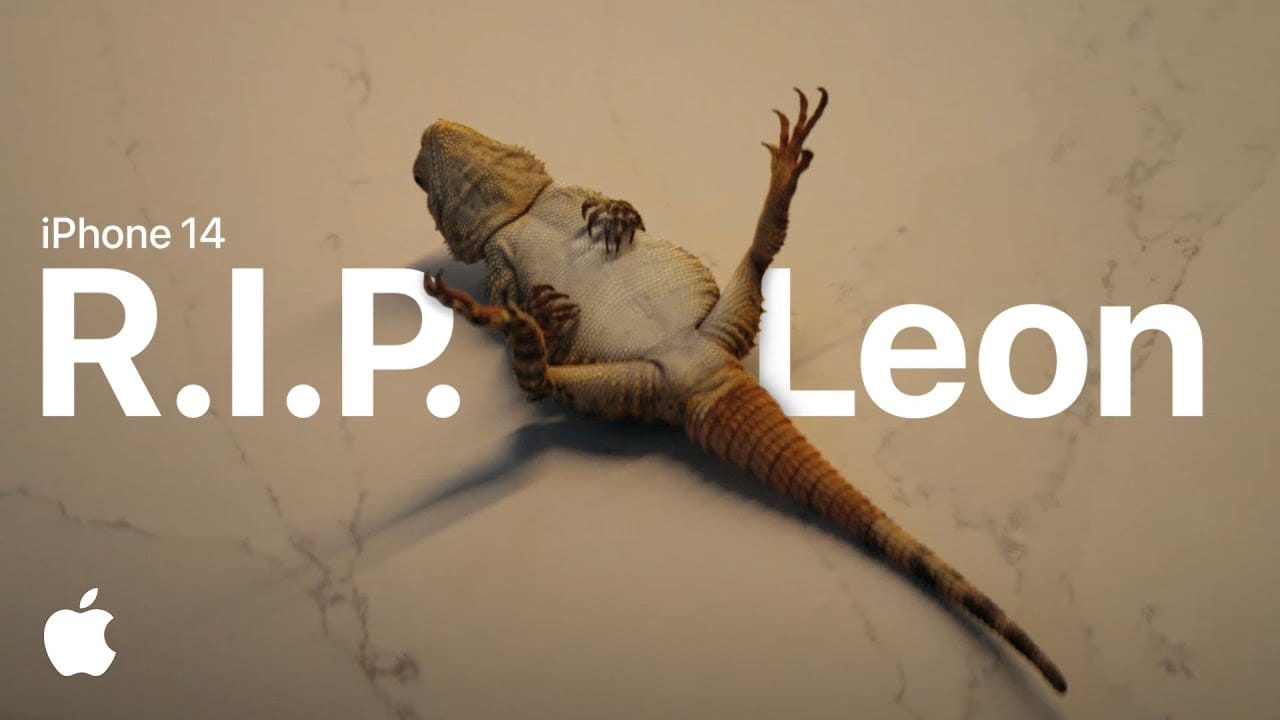 iPhone 14の新しいTV CM「R.I.P. Leon」「Action mode」