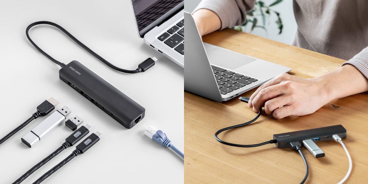 サンワサプライ、8K対応の6-in-1 USB-Cドックを発売