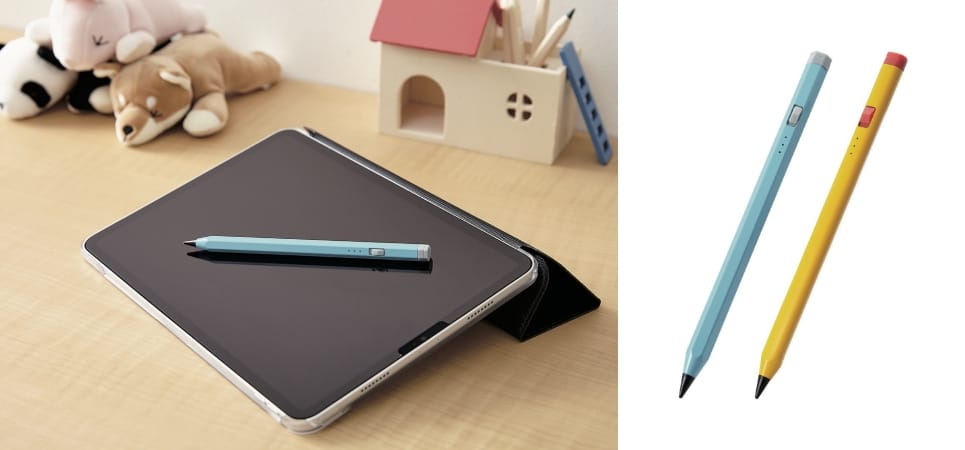 エレコム、傾き検知＆パームリジェクション対応のiPad専用タイプなどアクティブタッチペン2種類を発売