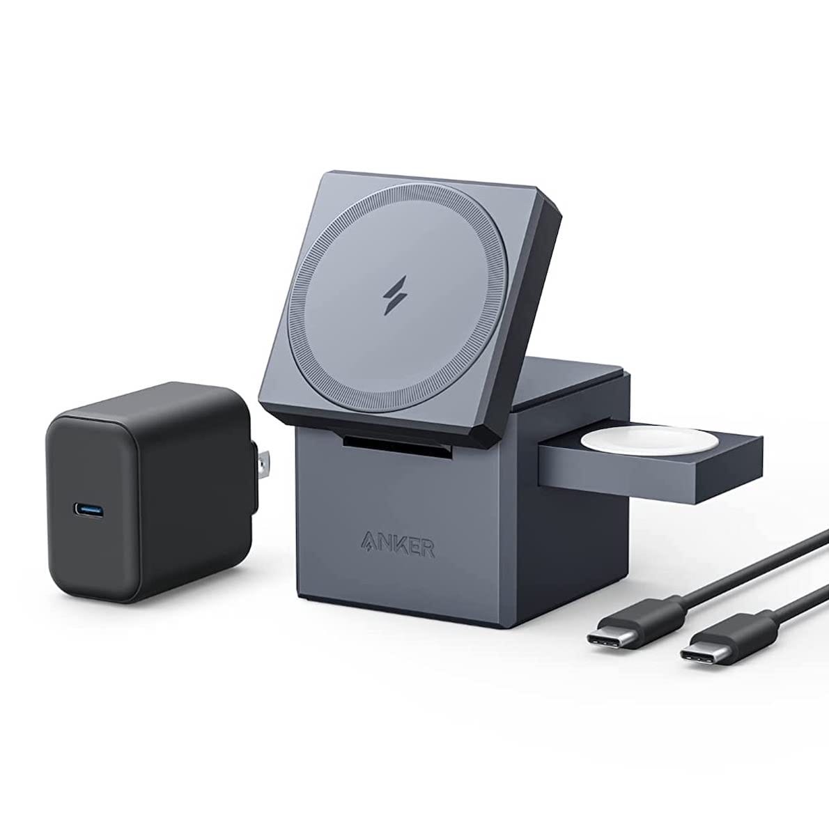 AnkerのMagSafe対応3-in-1ワイヤレス充電ステーション、Amazonで販売開始