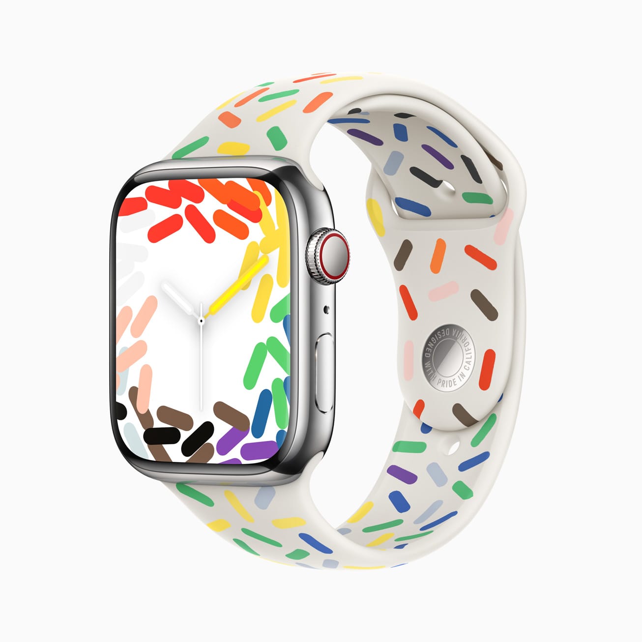 Apple Watchプライドエディションの新しいスポーツバンド、文字盤、iOS壁紙発表