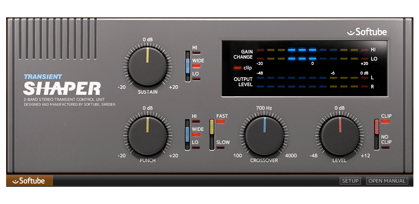 Softubeのプラグインエフェクト「Transient Shaper」が67%オフ