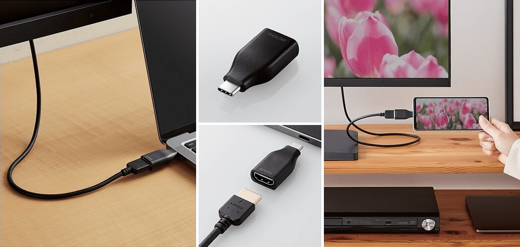 エレコム、直挿しタイプのUSB-C – HDMI変換アダプターを発売