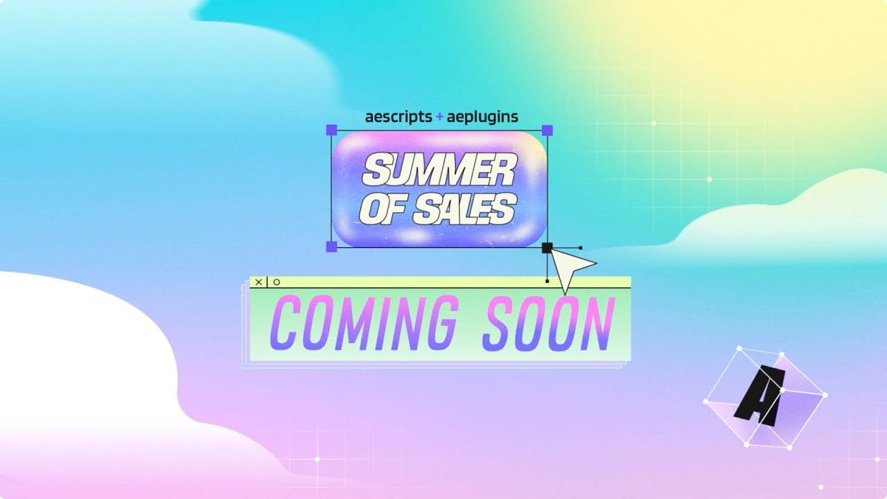 aescriptsのAfter Effects/Premiereプラグインなどが25%オフ　「Summer of Sales 2023 Week 4」開催