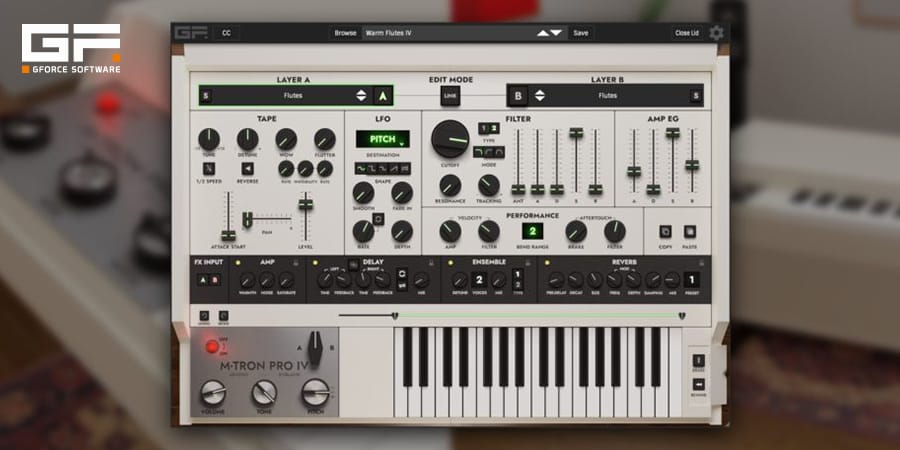 GForce Software、メロトロン音源「M-Tron Pro IV」をリリース