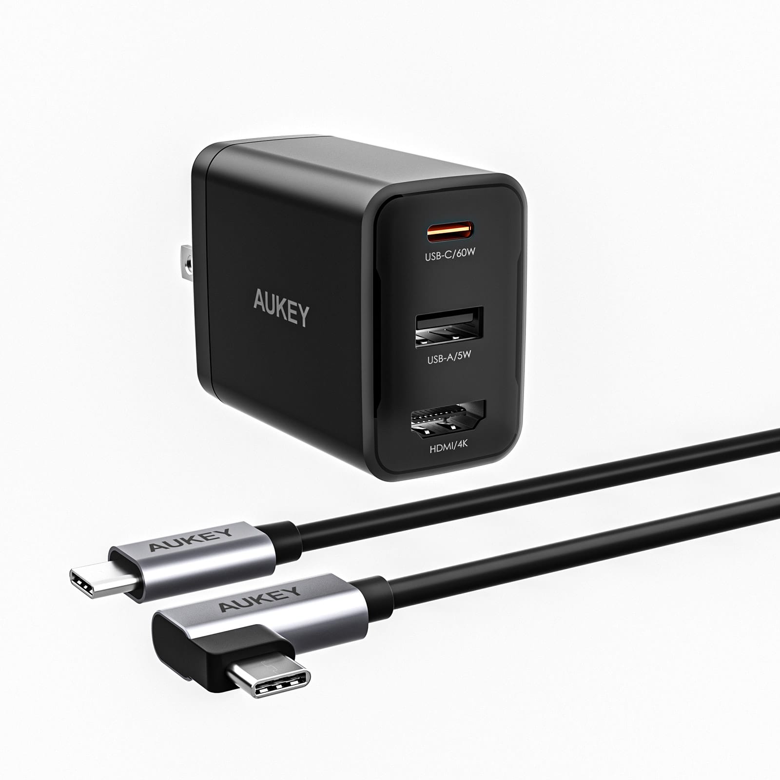 AUKEY、HDMI出力＆充電・データ転送用USB-A搭載の65W USB-C充電器を発売