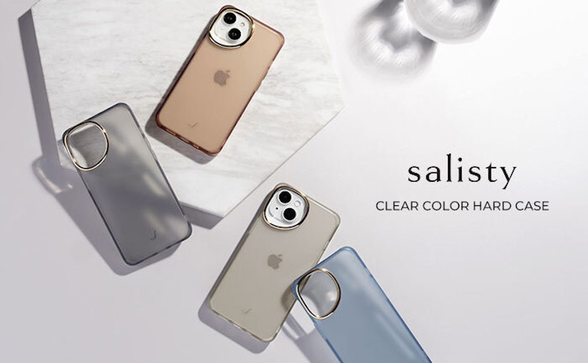 salisty、iPhone 15シリーズ用クリアカラーハードケースを発売