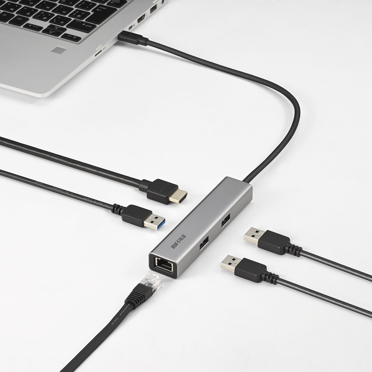 バッファロー、5-in-1 USB-Cドックを発売