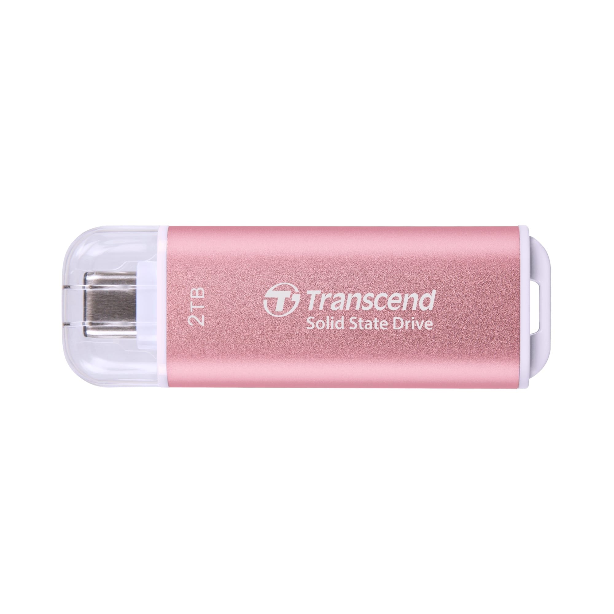 Transcend、スティック型ポータブルSSDに新色ピンク追加