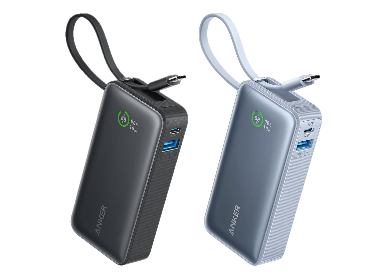 Anker、USB-Cケーブル一体型モバイルバッテリーを発売