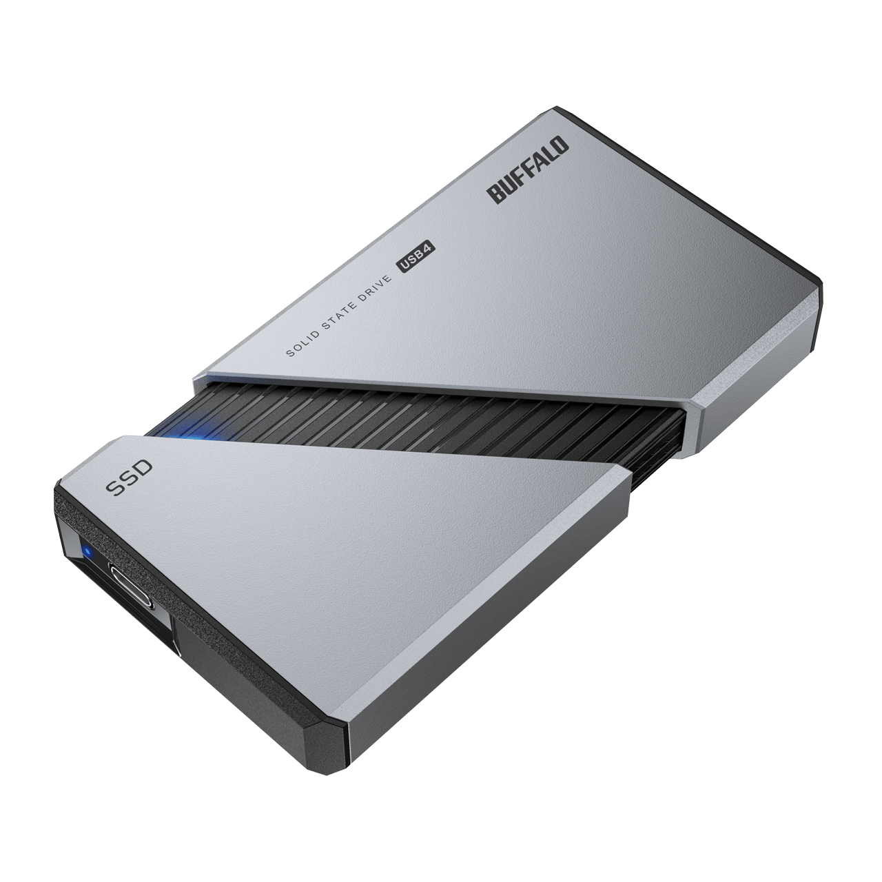 バッファロー、リード3,800MB/sのUSB4対応ポータブルSSDを発売