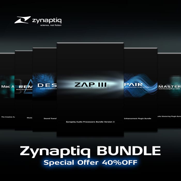 Zynaptiqのバンドル製品が40%オフ　12月31日（日）まで