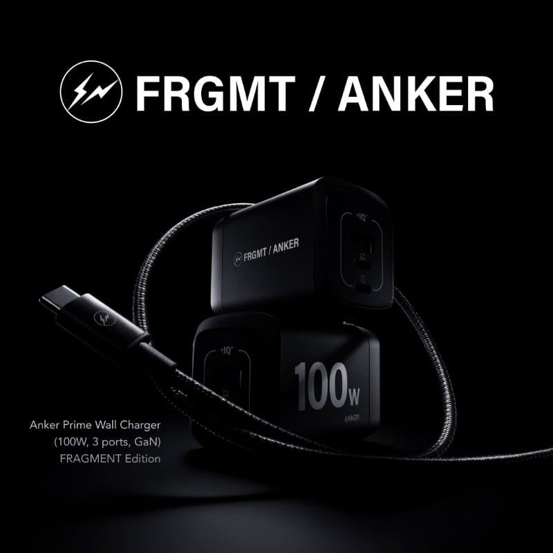 Ankerとfragment designのコラボ「Prime Wall Charger FRAGMENT Edition」、オンライン販売開始